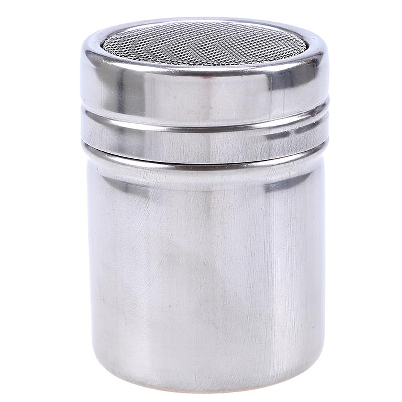 Stainless Steel Powder Shaker Sugar Chocolate Coco Shaker Flour Coffee Sifter Cooking Tools with Lid Household Accessories