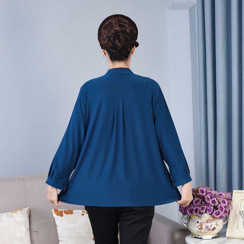 Spring Autumn Women's Plus Size Shirt Loose Long Sleeve T-Shirt
