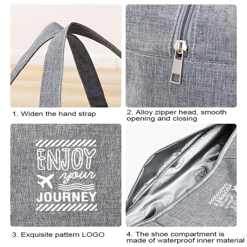 Women's Large Capacity Travel Bag Fitness Yoga Handbag Wet and Dry Wide Shoulder Strap Outdoor Tote Bag
