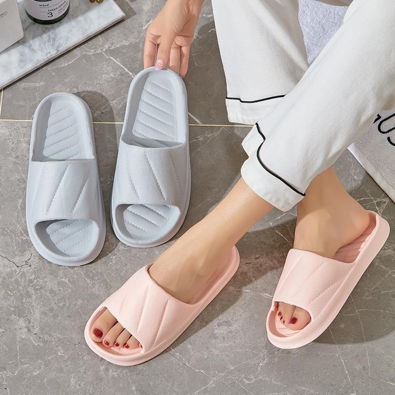 Summer slippers women's home use simple bathroom bath non-slip lightweight indoor bathroom men's cool slippers