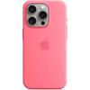 (Pink)For Apple iPhone 15 Pro Silicone Case with MagSafe