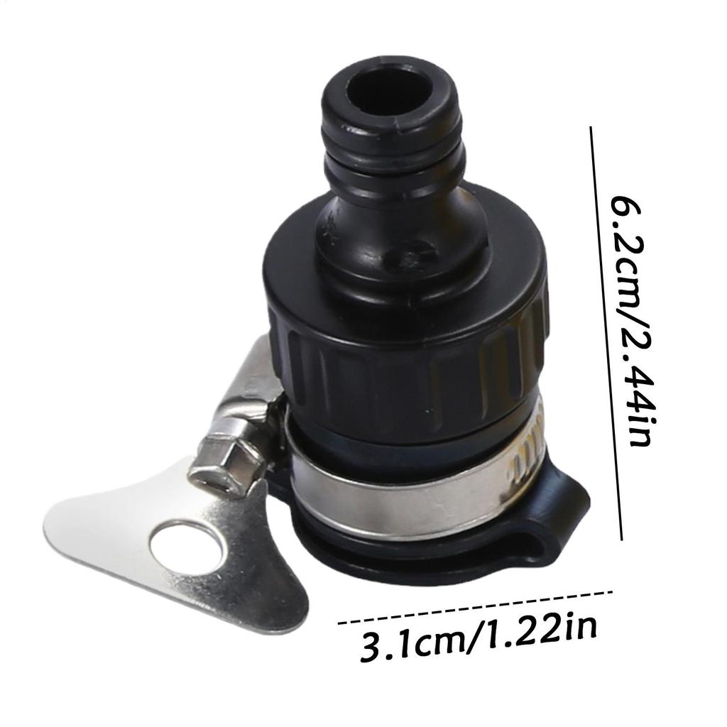 Universeller Wasserhahn-Adapter Kunststoff-Schlauchanschluss Schnellkupplungsanschluss Wasserhahn für Autowäsche Gartenbewässerung Langlebig