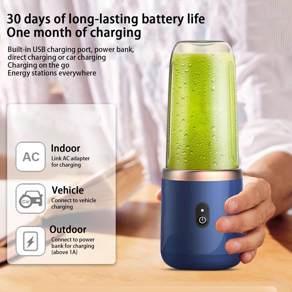 New Portable Electric Blender 40W USB Rechargeable Cordless Juicer High Powerful Juicer Cup For Smoothie Milkshake Juice Food