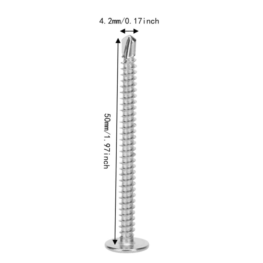 25PCS Quick Self Tapping Screws Phillips Drive Tek Screw Self Self Drilling Screws For Sheet Metal