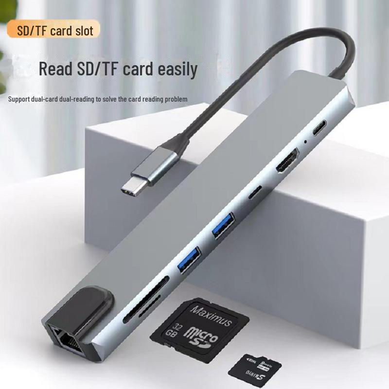 Cross-Border 8-in-1 USB-C to HDMI 4K Dock: Type-C Expansion Converter