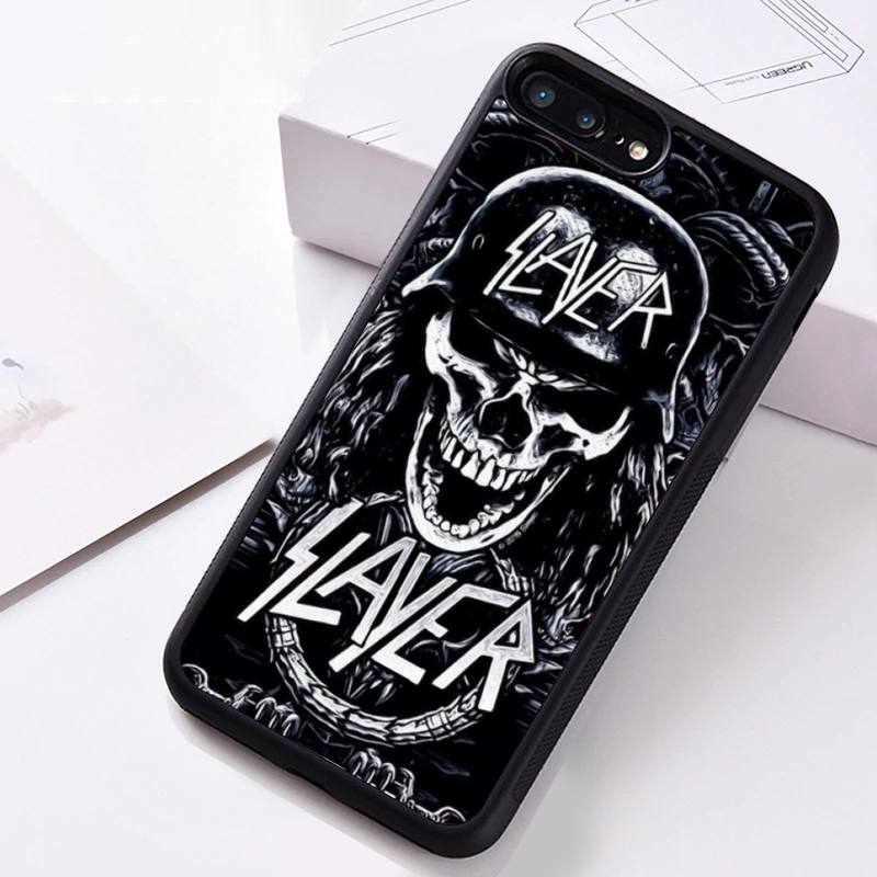 Slayer Heavy Metal Rockband Telefonfodral Gummi för iPhone 12 pro max mini 11 pro XS MAX 8 7 6 6S Plus X 5S SE 2020 XR fodral