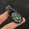 Copper Azurite Malachite Pendant Copper Wire Wrapped Pendant Handmade Copper Jewelry Brand New Pendant For Gift Wire Wrap Gemstone Jewelry