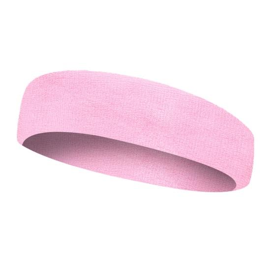 Men Women Sports Sweatband Moisture Wicking Breathable Stretch Quick Dry Anti-Slip розовый
