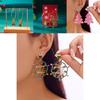 Christmas Bell Earrings With Glittering Alloy For Women And Men Holiday Party Jewelry