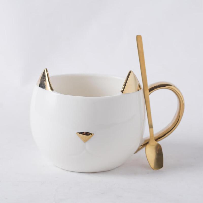 Niedliche Keramiktasse mit Katzenmotiv