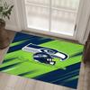 Seattle Seahawks Design Crystal Velvet Carpet Cozy Non?Slip Printed Rug For Bedroom Living Room Entrance