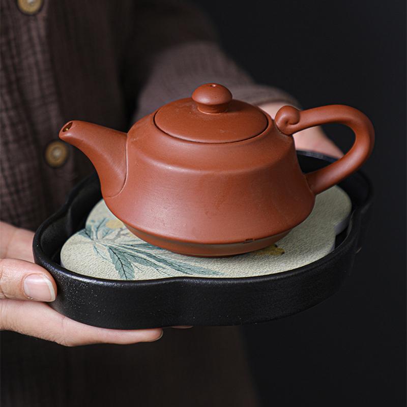 Čínský styl hrubý keramický čajový tácek konvice tácek odvodňovací tácky na vodu čajová souprava podšálek čajový obřad dekorace příslušenství