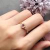 Alexander retro color-changing gemstone ring, light luxury index finger ring, non-fading open ring.