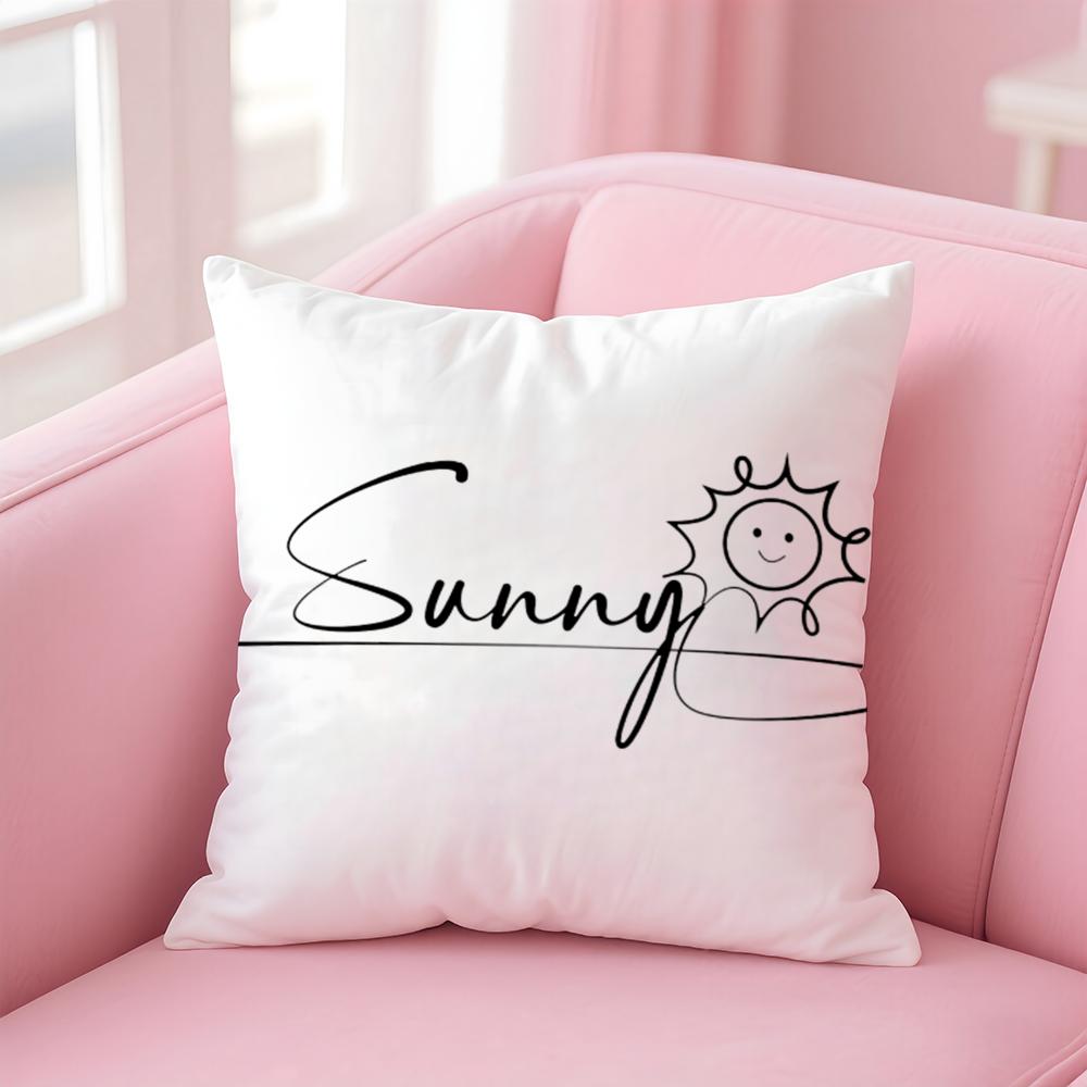 Creative Cute Artistic Art Animal Signatures Cushion Cover Pillow Case Soft Skin Friendly Fabric  Concealed Zipper