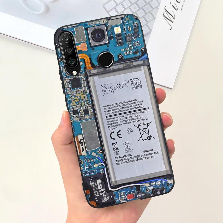 For Huawei P30 Lite Case Cute Fashion Carton Cover Soft Silicone Phone Case For Huawei P30 Pro P 30 Lite P30Lite Back Cover Bags