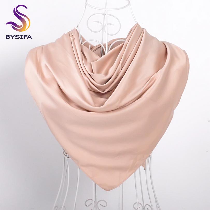[BYSIFA] Women Scarves Wraps Bufandas Luxury Brand Ladies Matt Muslim Deep Purple Head Scarf Spring Autumn Matt Satin Scarf Cape