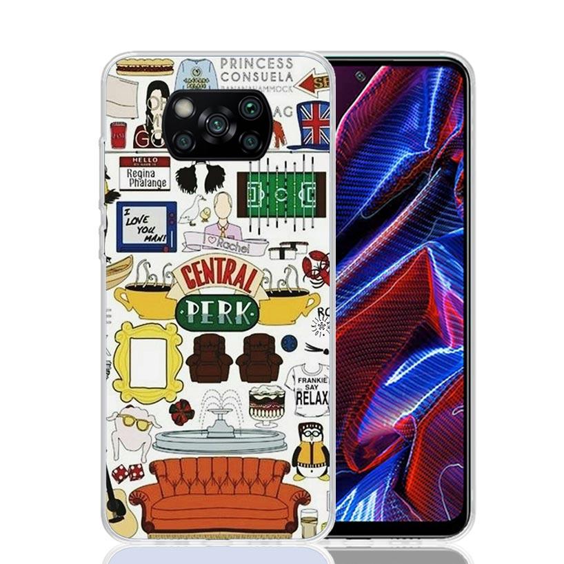 Friends Tv Show Funny Family Case Phone Cover for Xiaomi Redmi Note 10 9 9S 8 8T 7 5 Pro Mi 12T 11T 10T 9T 12 11 Lite A3 A2 Tren