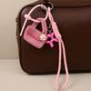 Ins wind wool felt mini bag cute balloon dog braided rope bag pendant versatile keychain car hanging