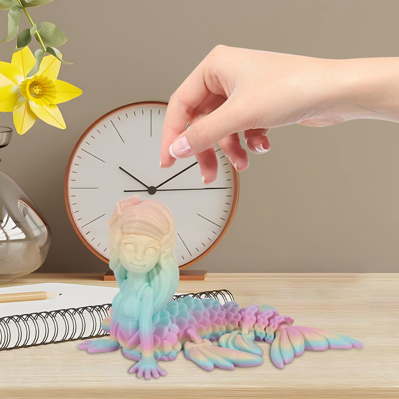 

3D-печать Подвижные суставы Модель животного Ручная игрушка Украшения Креативные декоративные поделки One Size бежевый