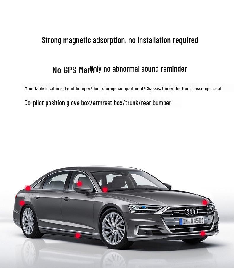 GF07 Magnetic GPS Locator for Cars, Motorcycles, and Electric Vehicles - No Installation, Anti-Lost Device