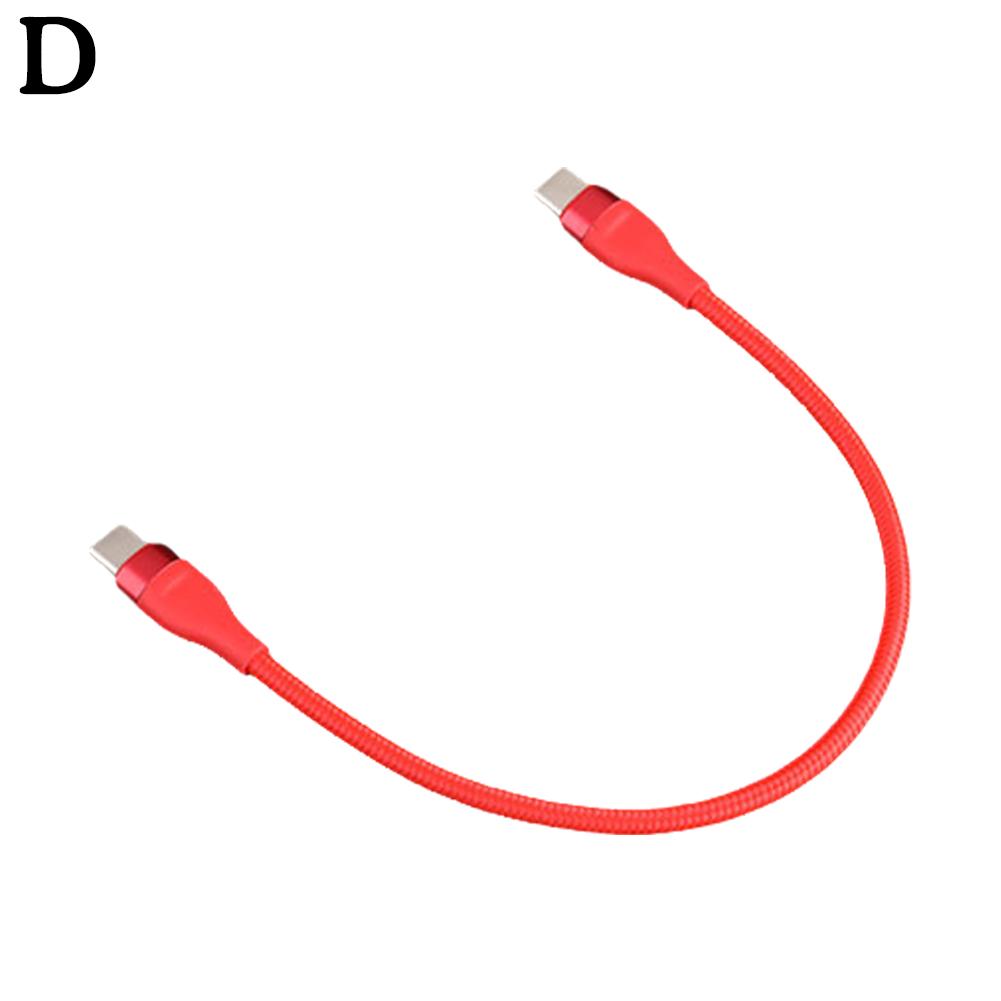 Short Type C Cable USB C Male To Male Fast Charging Cable 66W Fast 25CM Type C To C Fast Charging Data Cable