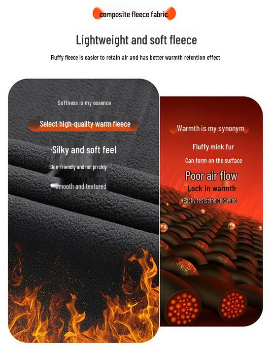 Unisex Fleece-Lined Softshell Rain Suit: Warm Winter Two-Piece Set