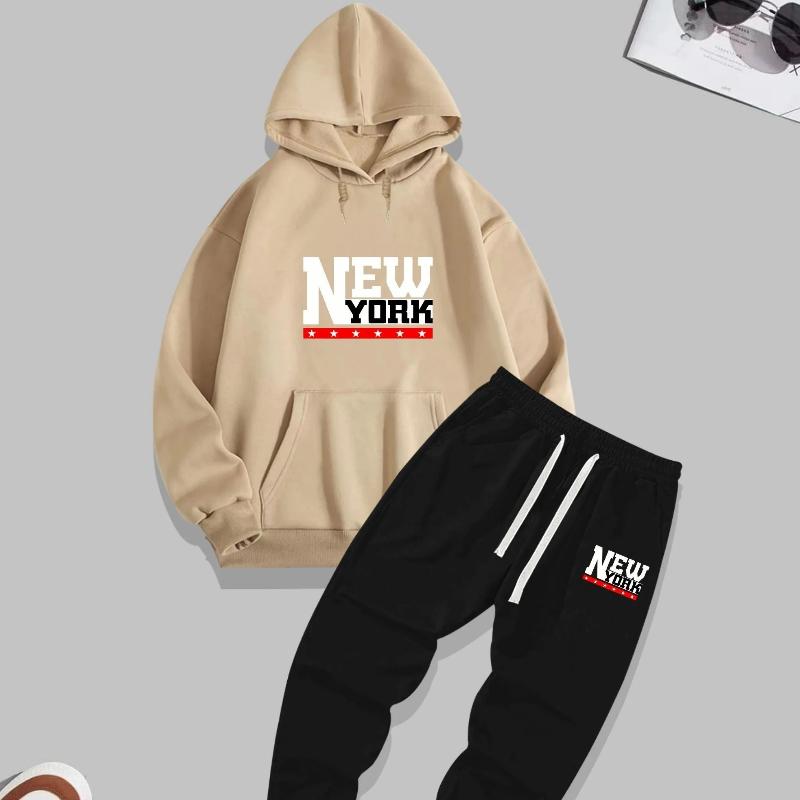 Pánská podzimní zimní sada svetrů s kapucí