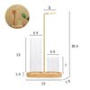 Figure-8 Glass Cup Incense Holder: Anti-Ash Meditation & Yoga Decor