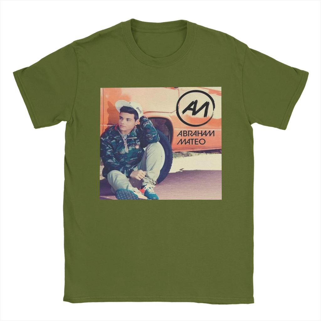 Rapper Abraham Mateo Album Unisexs T Shirt Fun Tee Shirt Short Sleeve Crewneck TShirts Cotton Classic Tops
