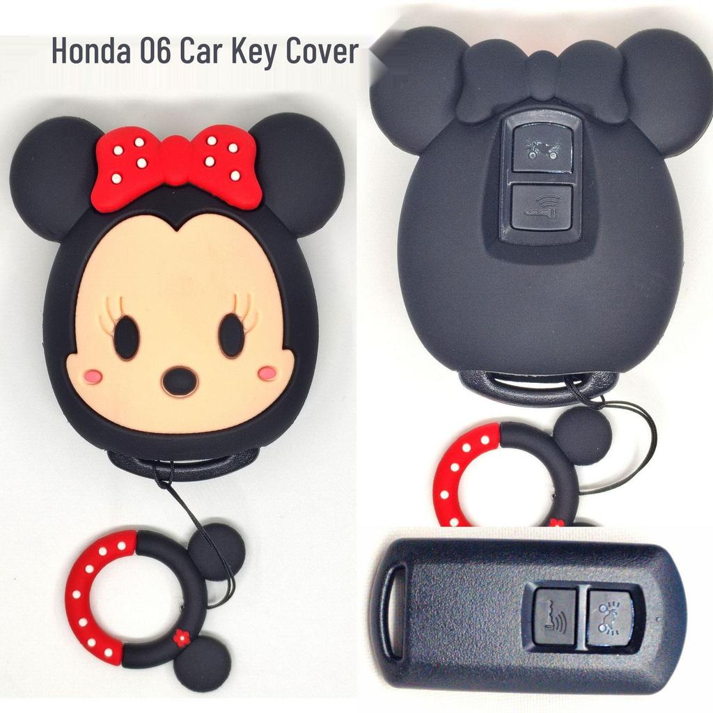 Cat Paw Cartoon Key Cover for Yamaha & Honda Motorcycles