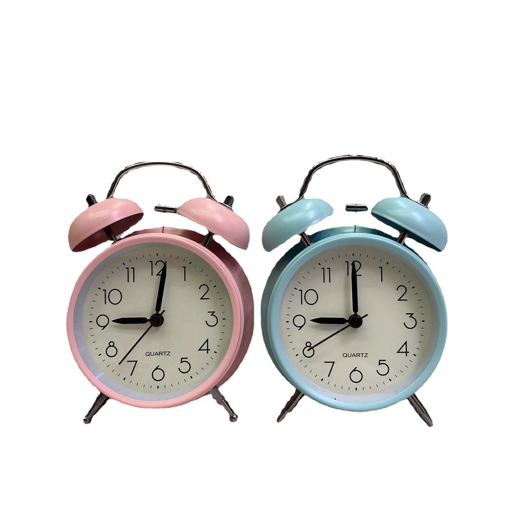 4-Inch Metal Iron Ring Handle Alarm Clock Modern Simple Ringing Alarm Watch