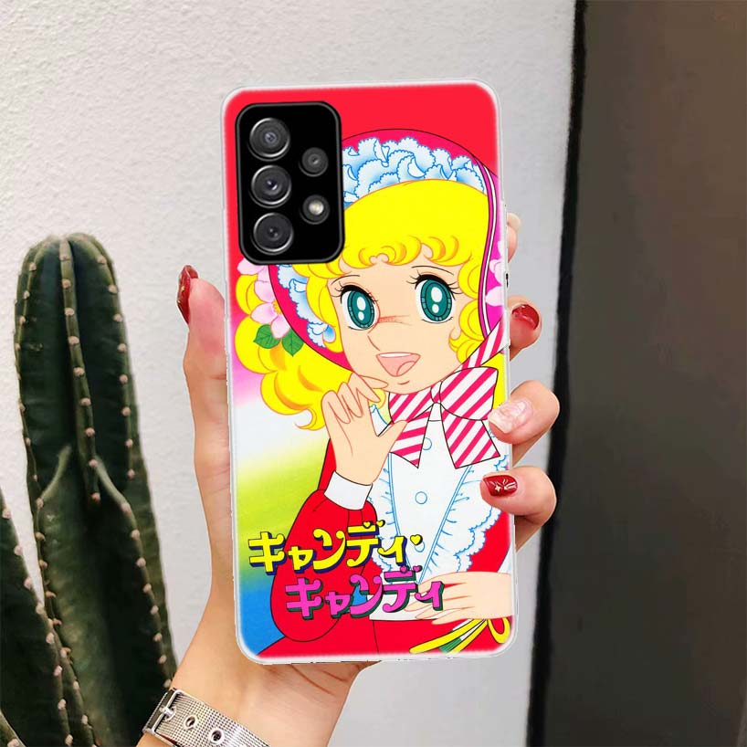 Anime Candy For Samsung Galaxy A15 A14 A13 A12 A55 A54 A53 A52 Phone Case A32 A35 A34 A33 A25 A24 A23 A22 A04S A03S A02S