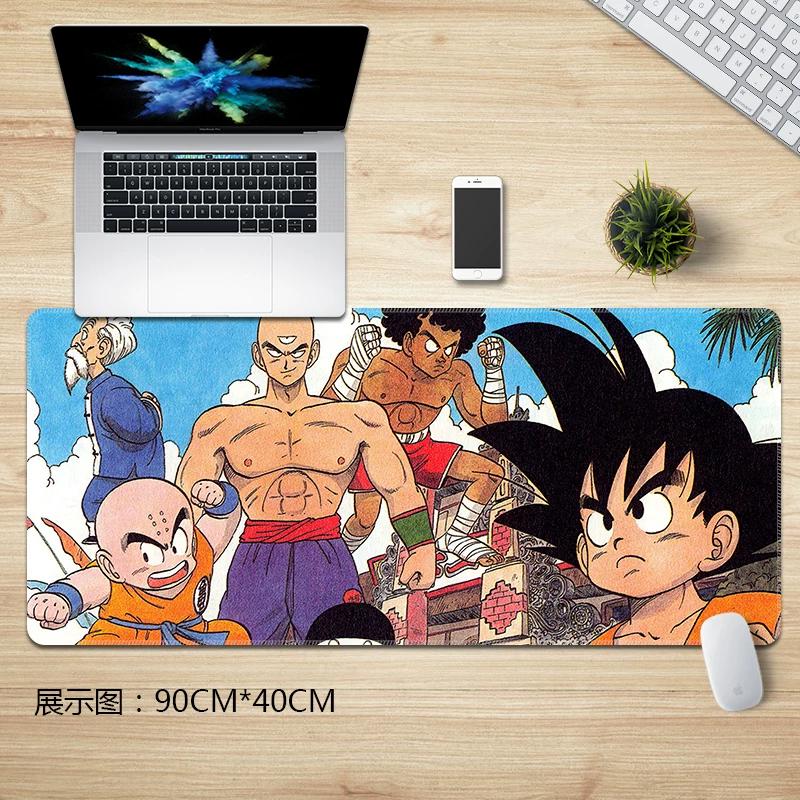 Leather Animation Mouse Pad Dragon Ball Mouse Pad Extra Long Wrist Guard Japanese Anime Hot Blood Son Goku Vegeta Man Keyboard Pad Desk Pad