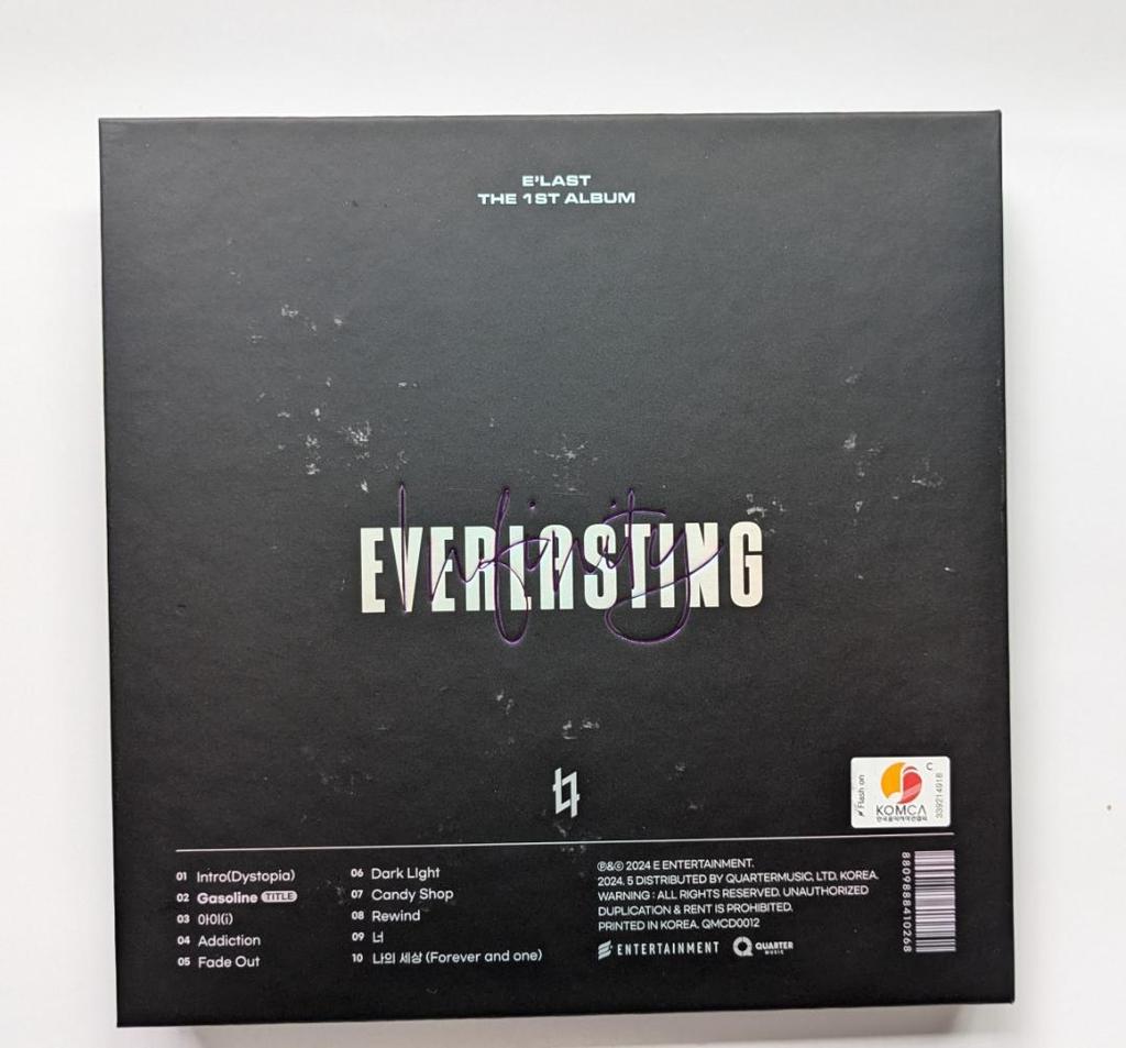 [USED] Signed CD E' LAST EVER LASTING (Infinity Ver.)