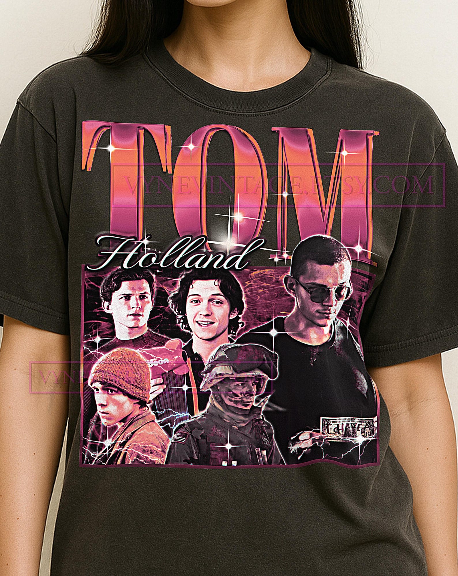 Tom Holland Shirt, 90s Vintage Retro Bootleg Tom Holland T-Shirt, Action Hero Graphic Tee, Hollywood Star Fan Apparel 3XL