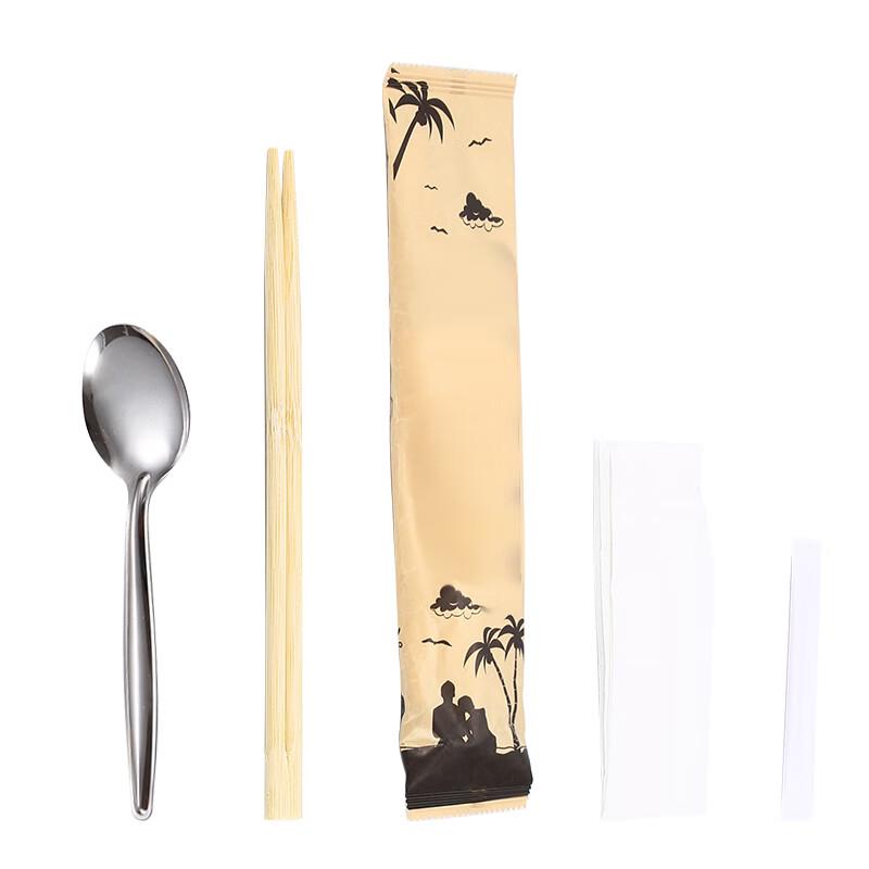 Minna Disposable Chinese 4-Piece Cutlery Set