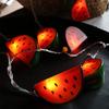 Pretty Colourful LED String Lights Watermelon Lamp Decoration for Christmas Halloween Festivals Kid S Room Party Pool Beach