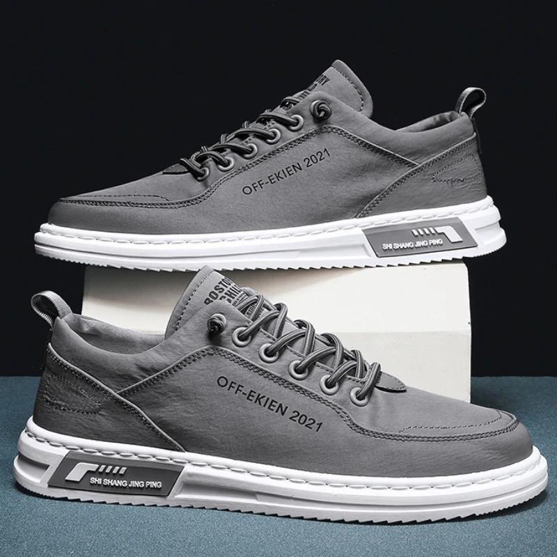 Pantofi vulcanizați pentru bărbați Antiderapanți Rezistenți la uzură Respirabili Modă Adidași pentru bărbați 2024 Pânză Mătase de gheață Confortabili Pantofi casual pentru bărbați