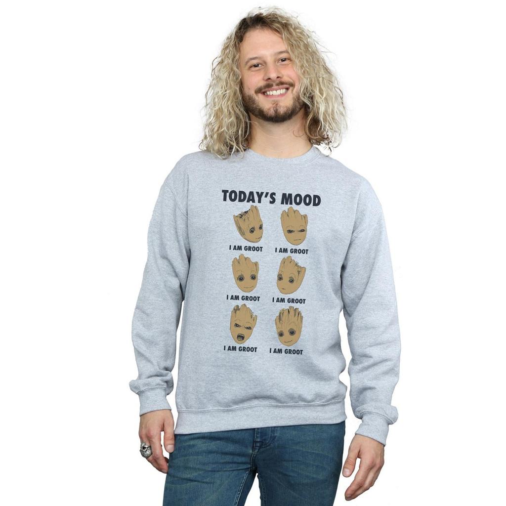 Marvel Mens Guardians Of The Galaxy Groot Today´s Mood Sweatshirt