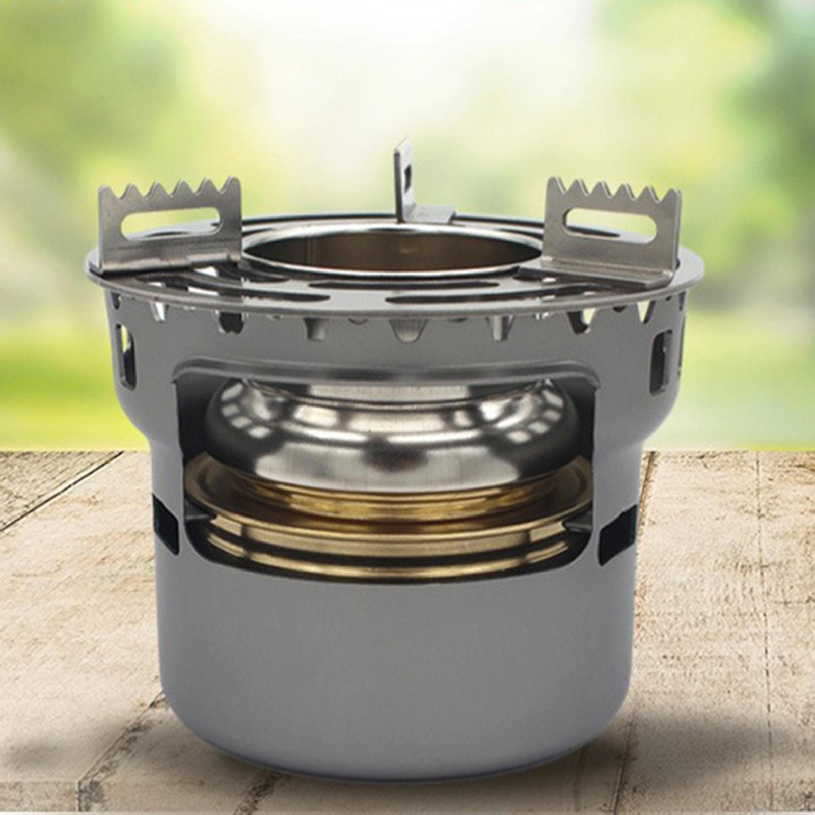 

Алкогольная печь, металлическая горелка, дух для кемпинга, для пеших прогулок, пикника серый