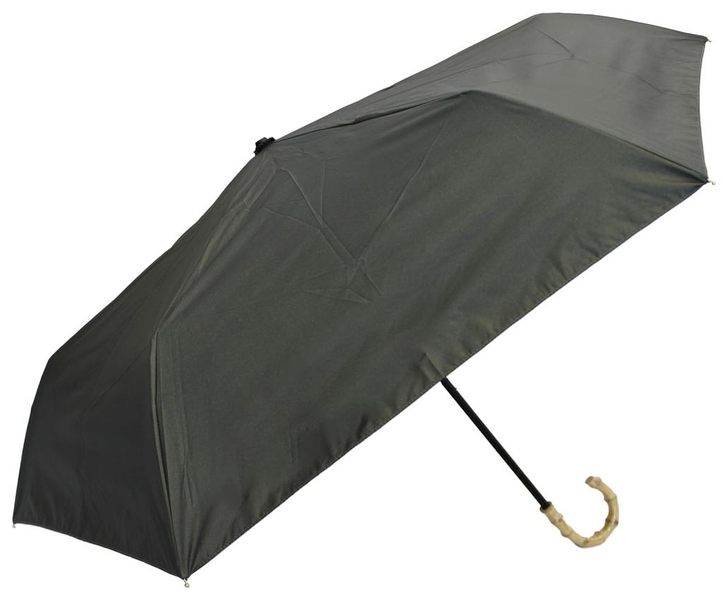 Lightweight Folding Sun and Rain 55cm Inner UV Stylish Bamboo Khaki Women's Umbrella, Protection, Ribs, Coating, 99.9% Protection, UPF50+ Protection,