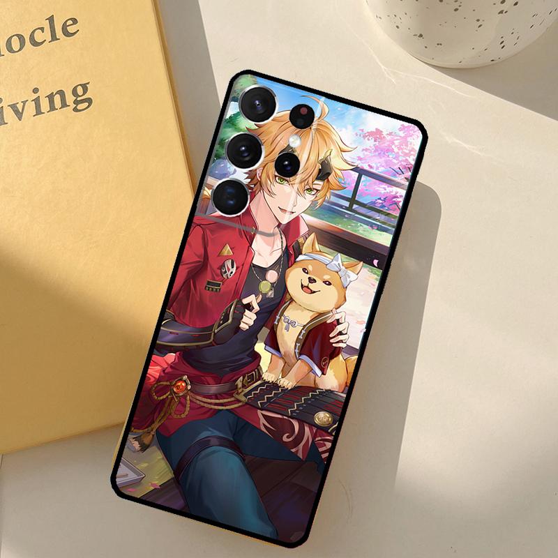 Genshin Impact ThoMa Phone Case For Samsung Galaxy S24 Ultra S20 S21 S22 S23 S25 S9 S10 Plus S25 FE Cover Shell