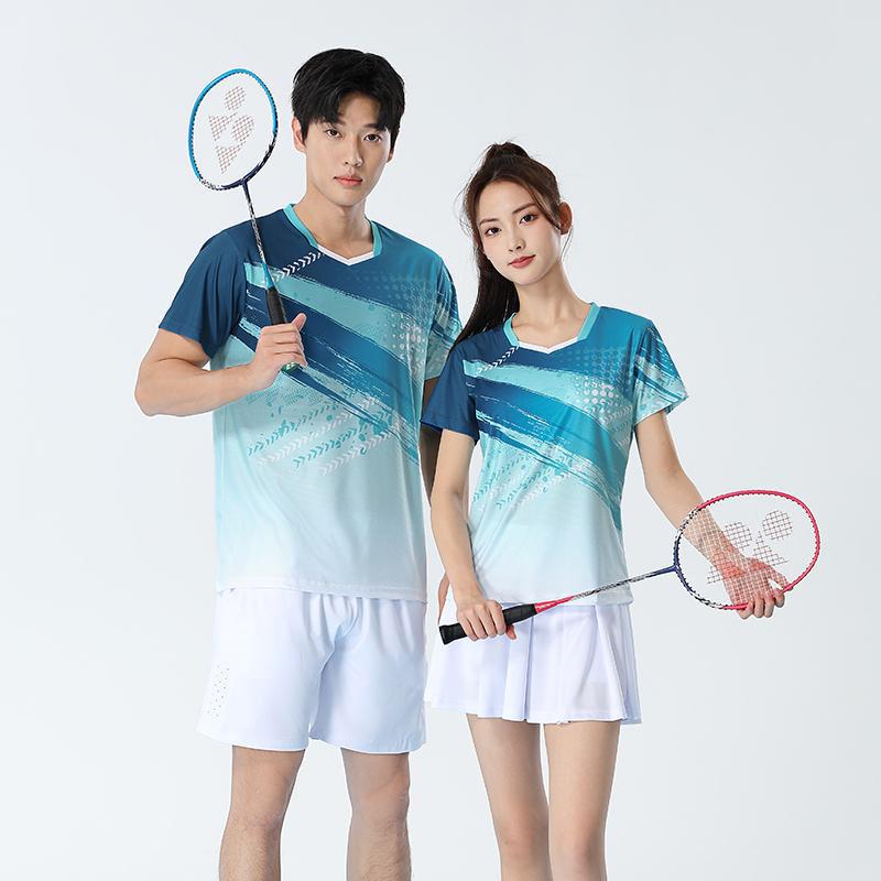 Premium Badminton & Table Tennis Sportswear: Women's Set & Men's Club Training & Competition Jerseys