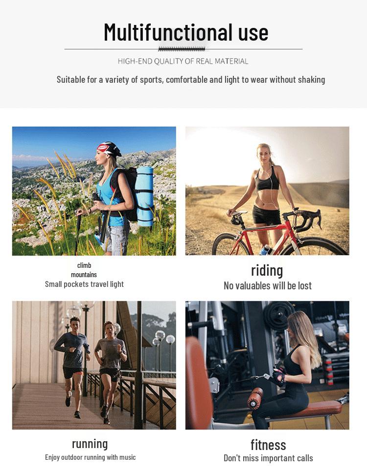 Reflektierende Outdoor-Sportweste mit Handy- und Wasserflaschen-Brusttasche zum Laufen, Radfahren und Bergsteigen