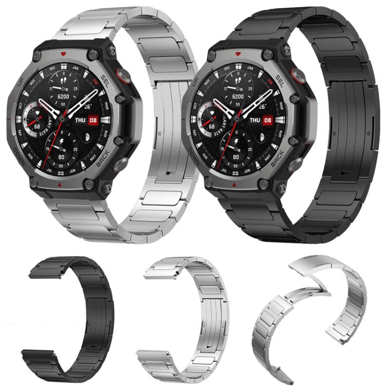 in Stock for Amazfit T-Rex 3 XDfind I-Shaped Buckle Stainless Steel Watch Band