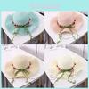 Summer Straw Hat For Women With Wide Brim And Sun Protection For Beach And Outdoor Activities