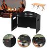 Windproof Stove Wind Shield Tri-fold Cooker Wind Protection Cookware Windshield  Camping