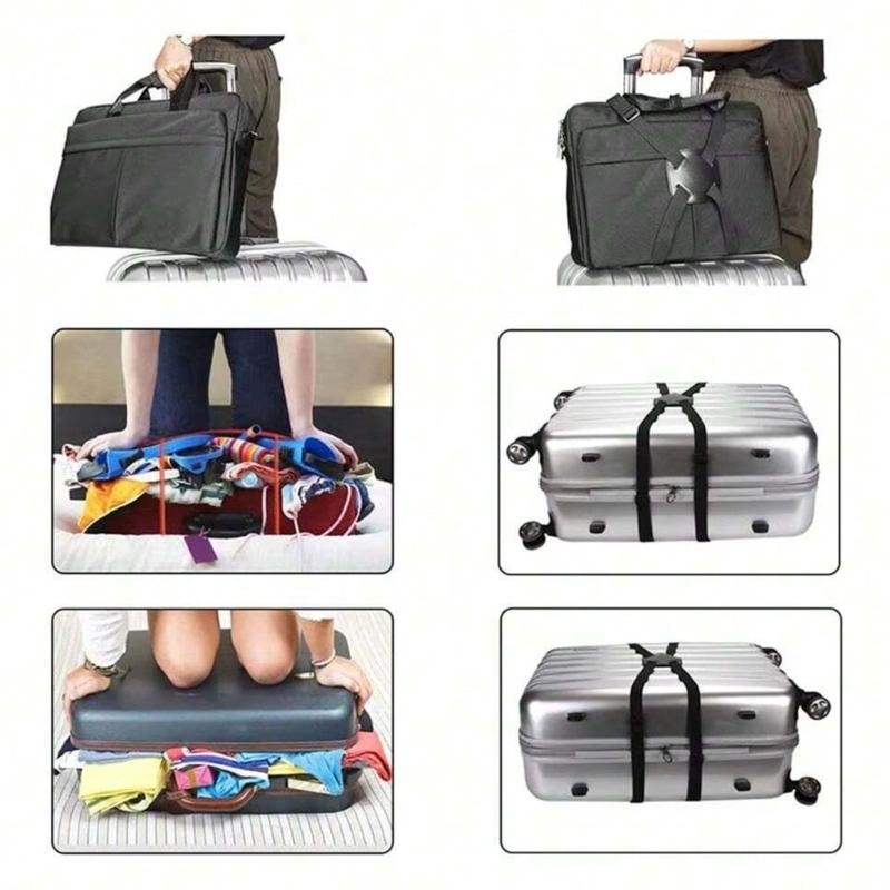 Multi Color Polyester Suitcase Fasteners Adjustable Buckles Tie Down Strap For Luggage Organization During Travel