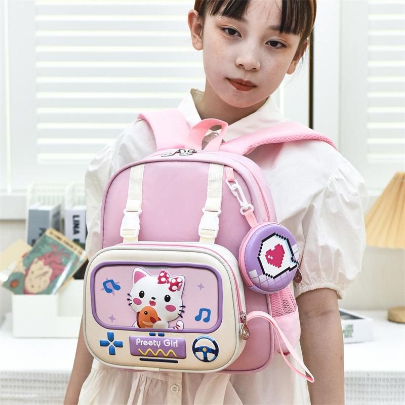 School Bag Small and Medium Class Baby Cartoon Backpack Lightweight Versatile Cute Children's Bag