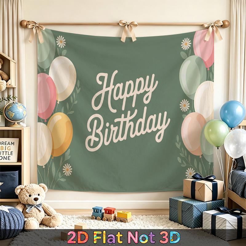 Party Backdrop Happy Birthday Birthday Balloon Photo Booth Background Front Door Decor